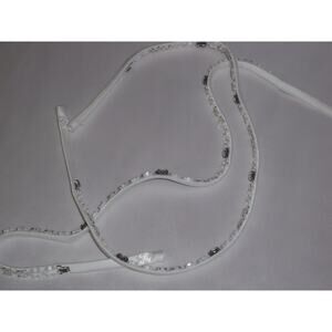 Detachable Satin Straps spaghetti bridal prom ivory shoulder beaded dress straps